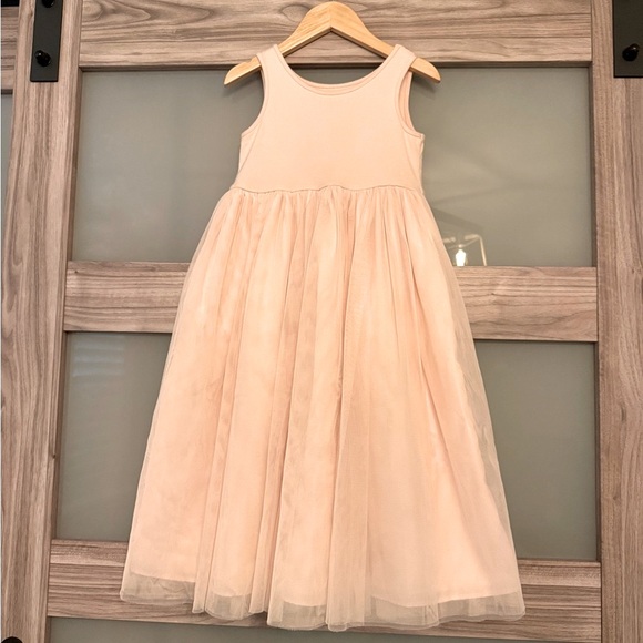 Elegant Blush Pink Floral Kids Dress - Picture 11 of 12